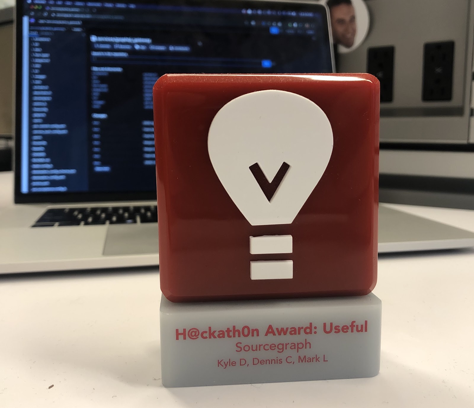 A coveted Hackathon trophy