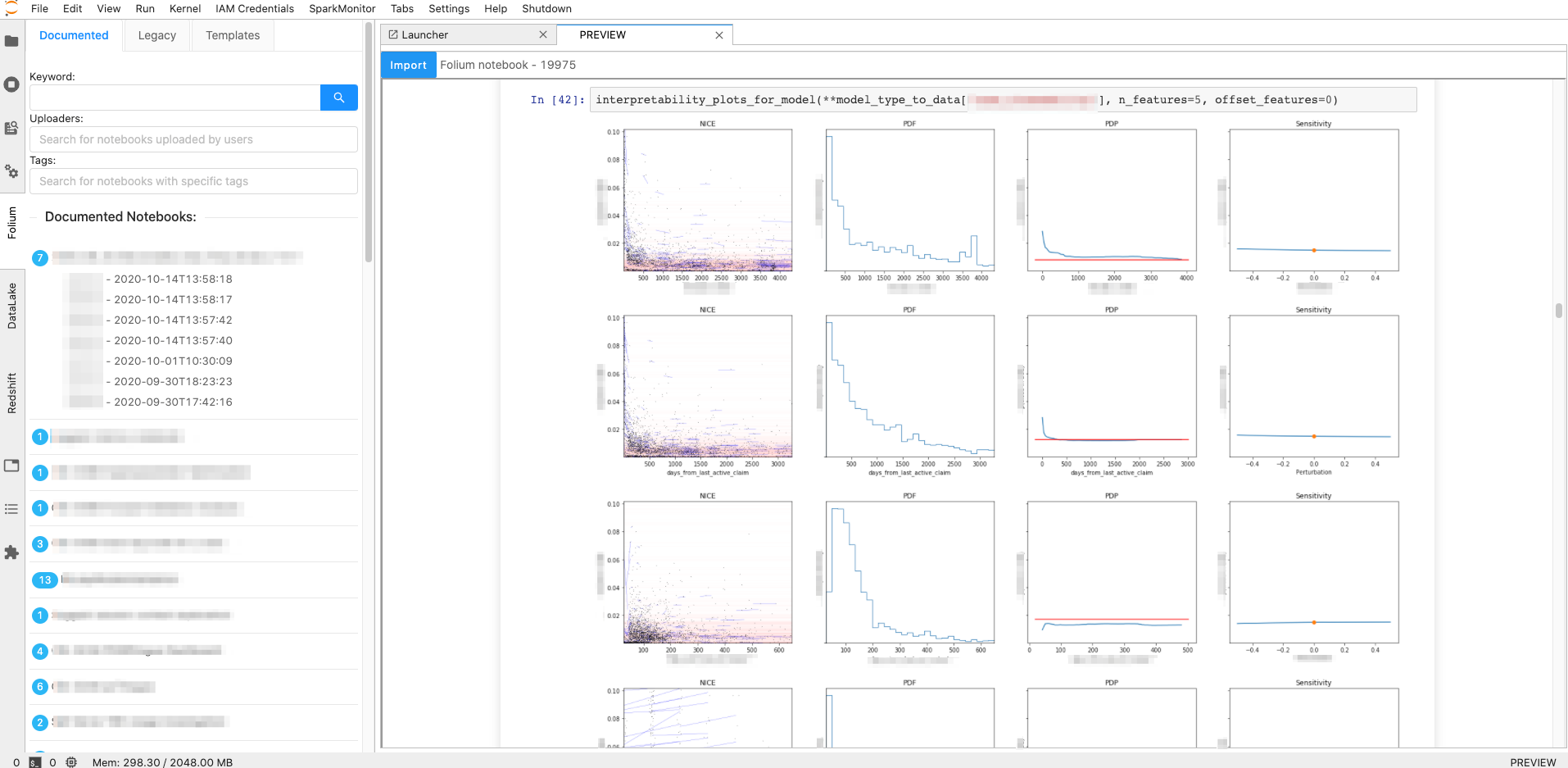 Figure 3. Search Folium’s notebook archive and import within Jupyterhub