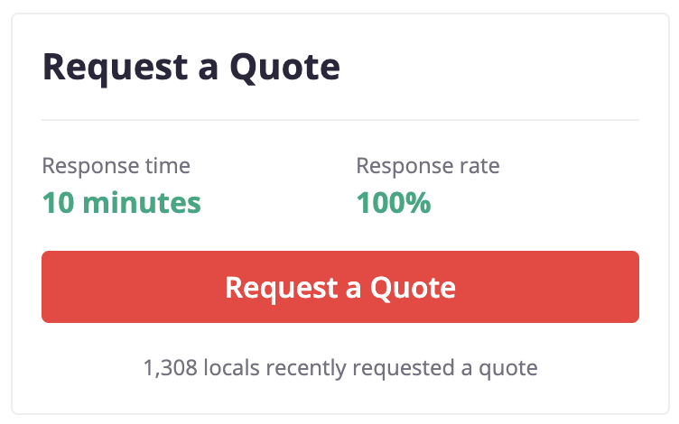 Request a Quote Widget