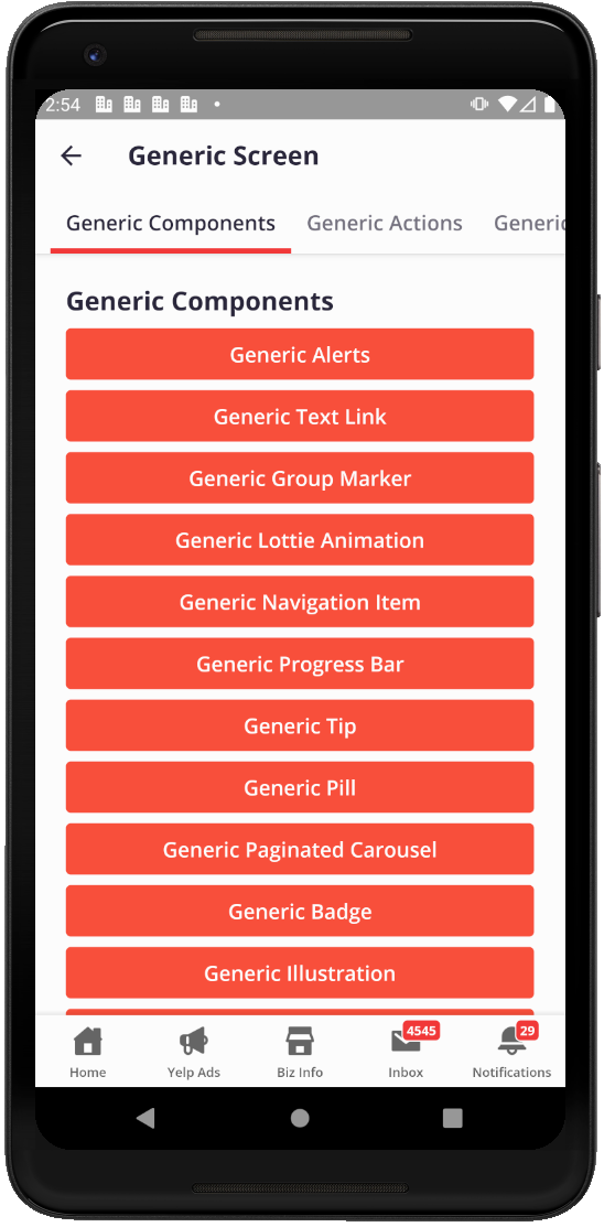 Debug screens built with our DSL